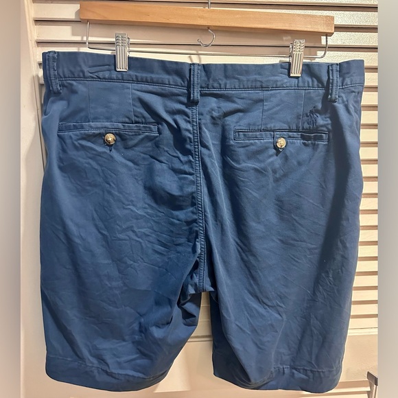Polo Ralph Lauren Chino Shorts Mens 35 Blue Classic Fit Stretch Cotton Twill - Picture 4 of 6